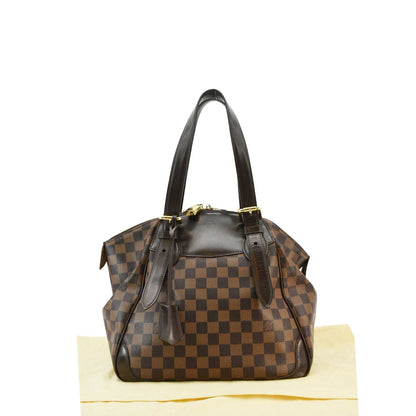 LOUIS VUITTON Verona MM Damier Ebene Shoulder Bag Brown