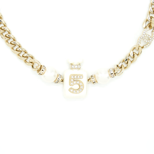 Chanel 22S Perfume Bottle Necklace/Choker L