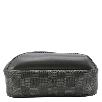 LOUIS VUITTON Avenue Sling Damier Graphite Backpack Bag Black