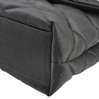 YVES SAINT LAURENT Sade Large Satin Clutch Black