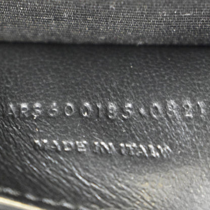 YVES SAINT LAURENT Envelope Medium Mixed Matelasse Leather Shoulder Bag Black