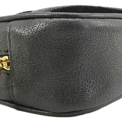 YVES SAINT LAURENT Lou Camera Chevron Leather Crossbody Bag Black