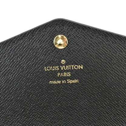 LOUIS VUITTON Giant Jungle Sarah Leather Wallet Black