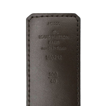 LOUIS VUITTON  LV Initiales Damier Ebene Belt Brown