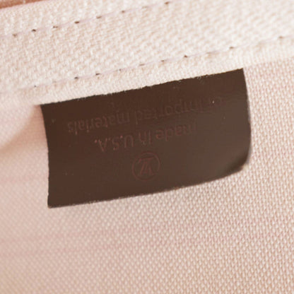 LOUIS VUITTON Neverfull MM Damier Ebene Tote Bag Brown