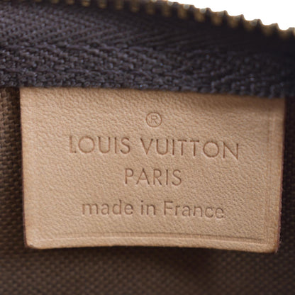LOUIS VUITTON Nano Speedy Monogram Canvas Crossbody Bag Brown