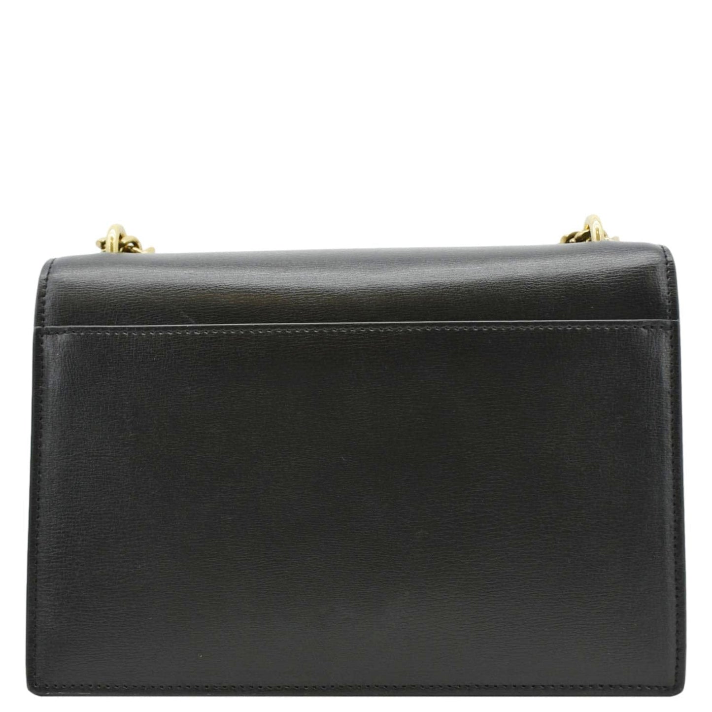 YVES SAINT LAURENT Monogram Sunset Medium Leather Shoulder Bag Black