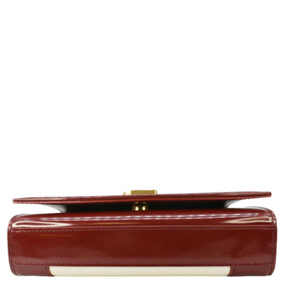 YVES SAINT LAURENT Kate Small Leather Chain Shoulder Bag Burgundy