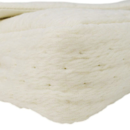 YVES SAINT LAURENT Calypso Organza Leather Crossbody Bag White