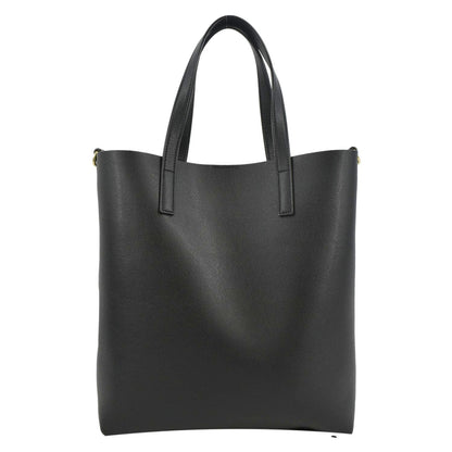 YVES SAINT LAURENT Toy Supple Leather Shopping Tote Bag Black