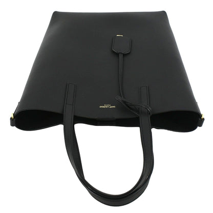 YVES SAINT LAURENT Toy Supple Leather Shopping Tote Bag Black
