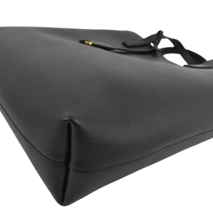 YVES SAINT LAURENT Toy Supple Leather Shopping Tote Bag Black