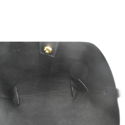 YVES SAINT LAURENT Toy Supple Leather Shopping Tote Bag Black