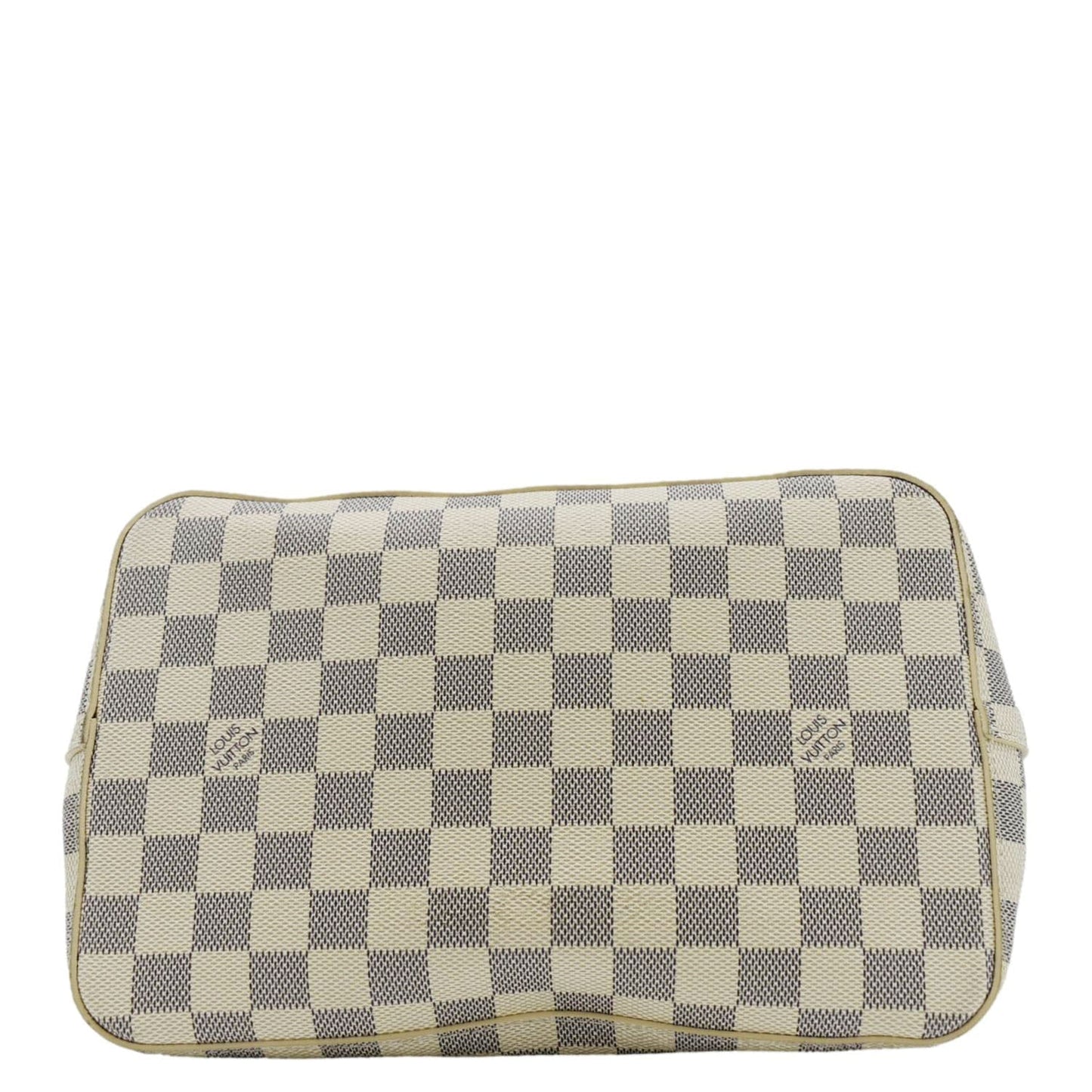 LOUIS VUITTON Neonoe Braided Handle Damier Azur Crossbody Bag White