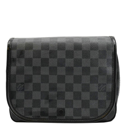 LOUIS VUITTON Damier Graphite Toiletry Cosmetic Pouch Black