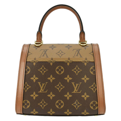 LOUIS VUITTON Dauphine Capitale Monogram Reverse Canvas Crossbody Bag Brown