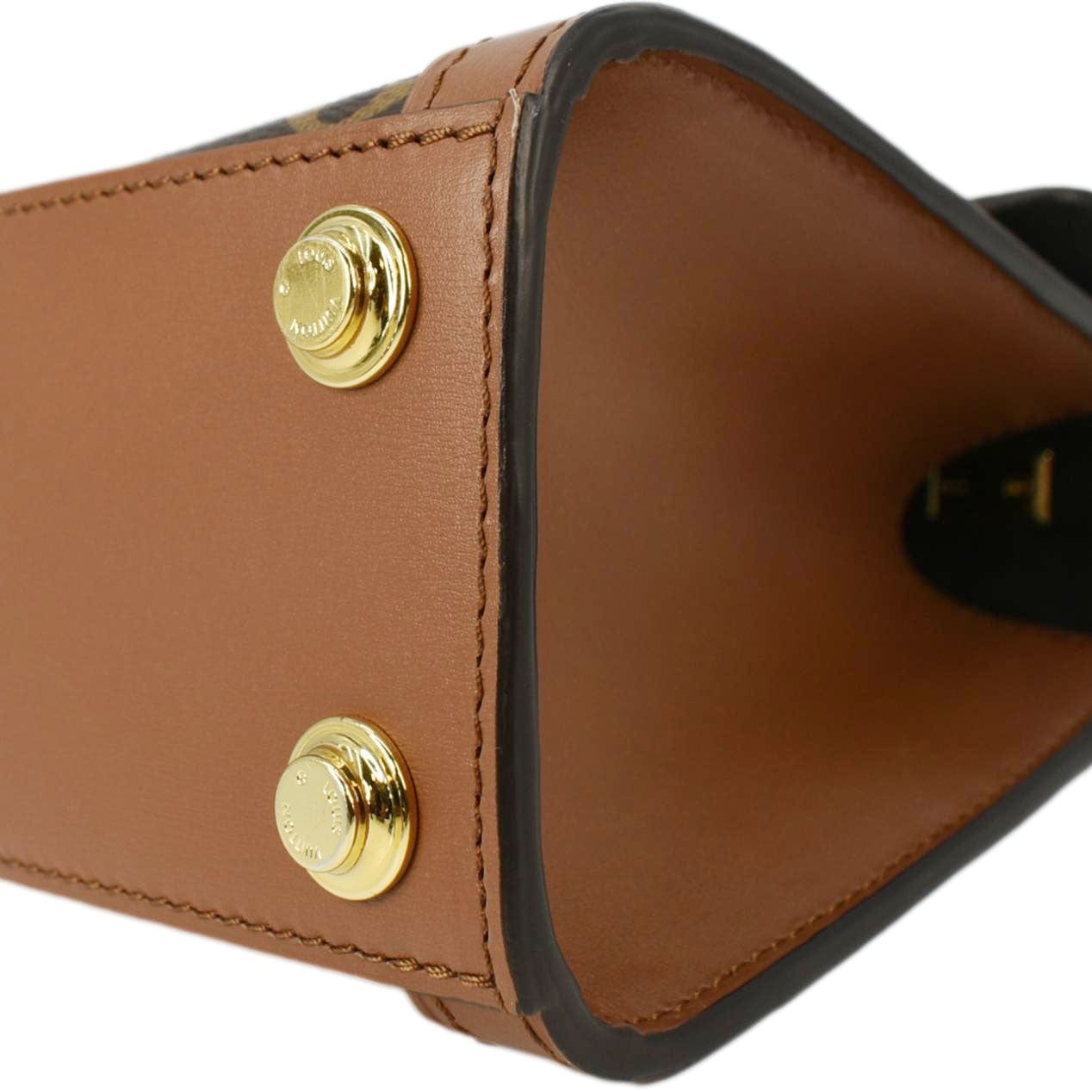 LOUIS VUITTON Dauphine Capitale Monogram Reverse Canvas Crossbody Bag Brown