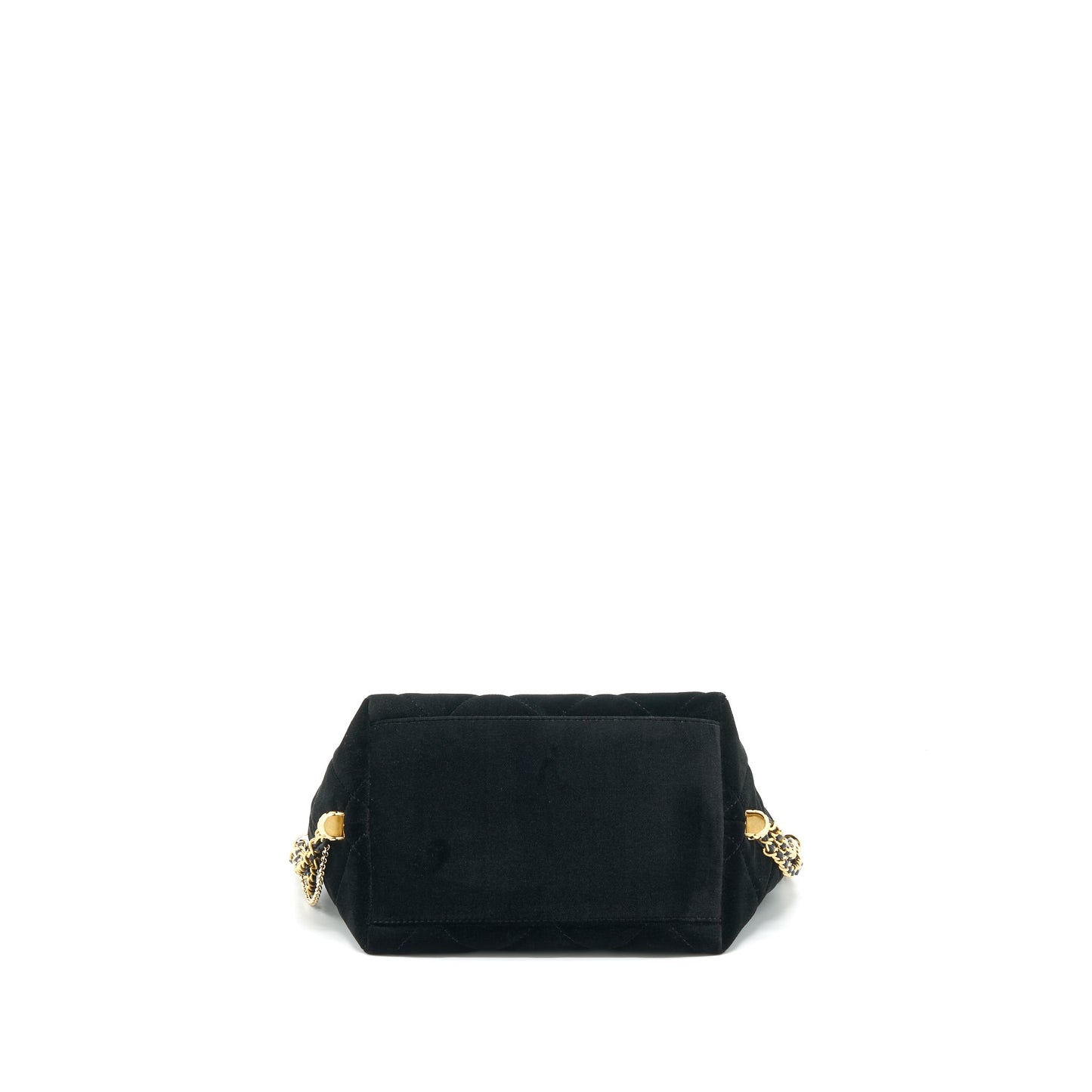 Chanel Bucket Bag Velvet Black