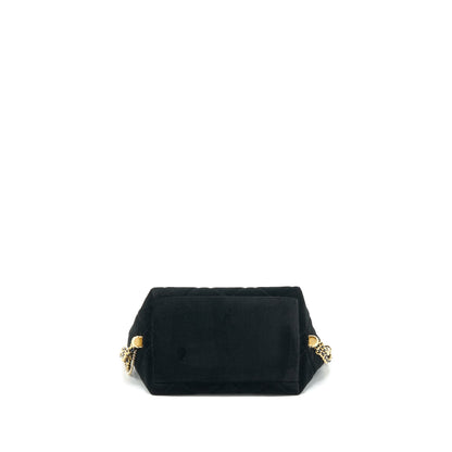 Chanel Bucket Bag Velvet Black