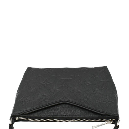 LOUIS VUITTON Pallas Monogram Empreinte Clutch Crossbody Bag Black