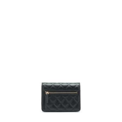 Chanel Mini Wallet On Chain Caviar Black L