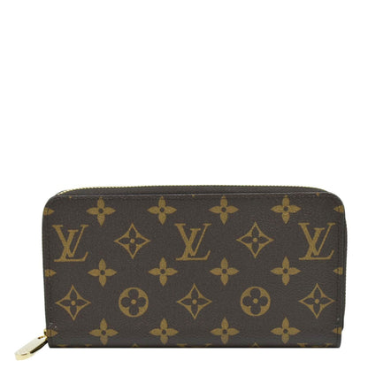 LOUIS VUITTON Monogram Canvas Zippy Wallet Brown