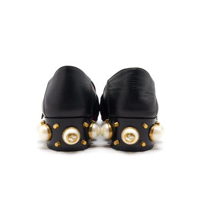 Gucci Leather Mini Heel Loafer Size 35.5