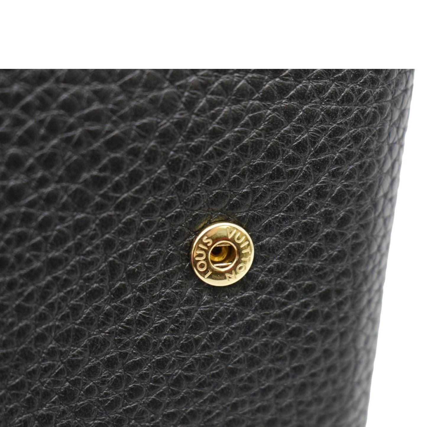 LOUIS VUITTON Capucines XS Taurillon leather Wallet Black