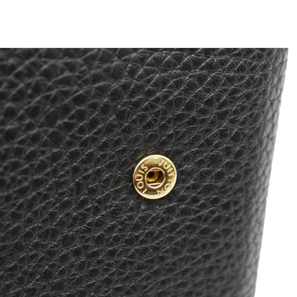 LOUIS VUITTON Capucines XS Taurillon leather Wallet Black