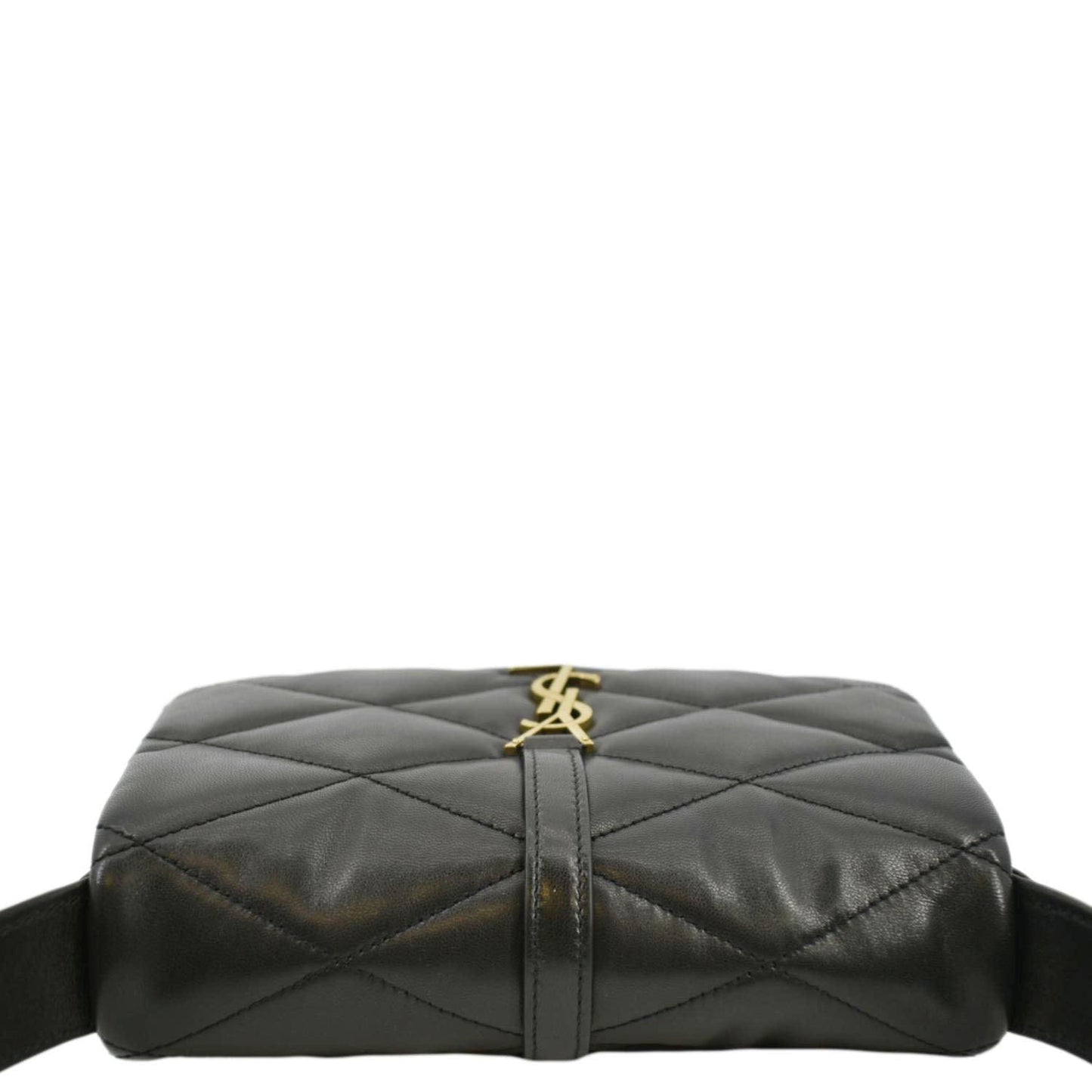 YVES SAINT LAURENT LE 57 Quilted Leather Hobo Bag Black