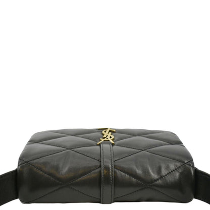 YVES SAINT LAURENT LE 57 Quilted Leather Hobo Bag Black
