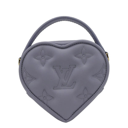 LOUIS VUITTON Pop My Heart Monogram Leather Shoulder Bag Purple