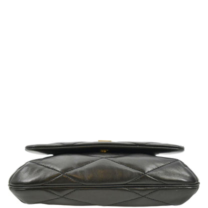 YVES SAINT LAURENT LE 57 Quilted Leather Hobo Bag Black