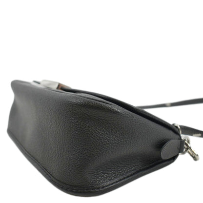 LOUIS VUITTON Buci Epi Grained Leather Shoulder Bag Black