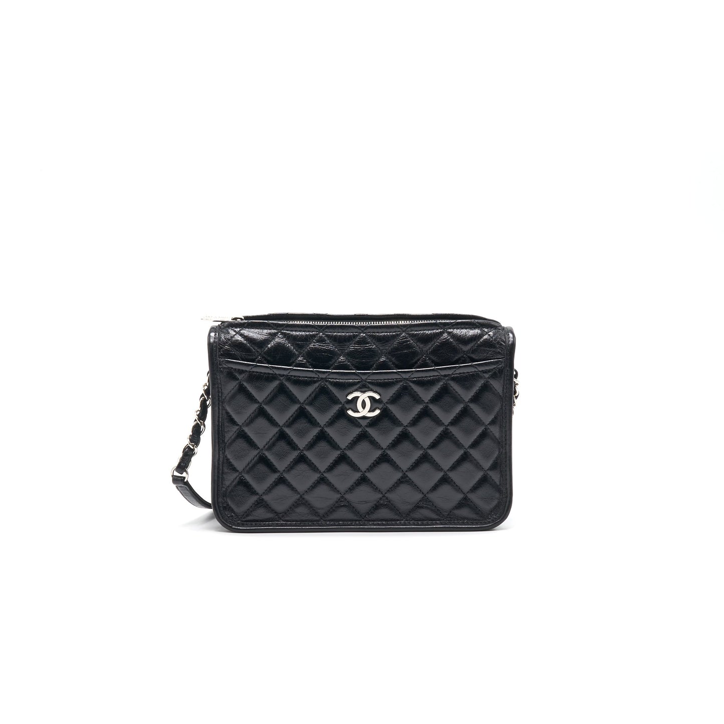 Chanel 18B Calfskin Camera Case Black