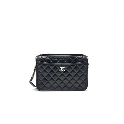 Chanel 18B Calfskin Camera Case Black