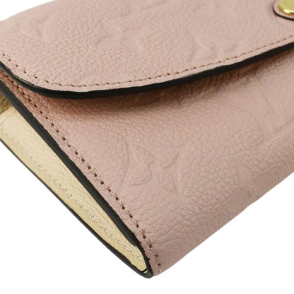 LOUIS VUITTON Sarah Monogram Empreinte Leather Wallet Pink