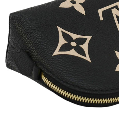 LOUIS VUITTON Monogram Empreinte leather Cosmetic Pouch Bicolor
