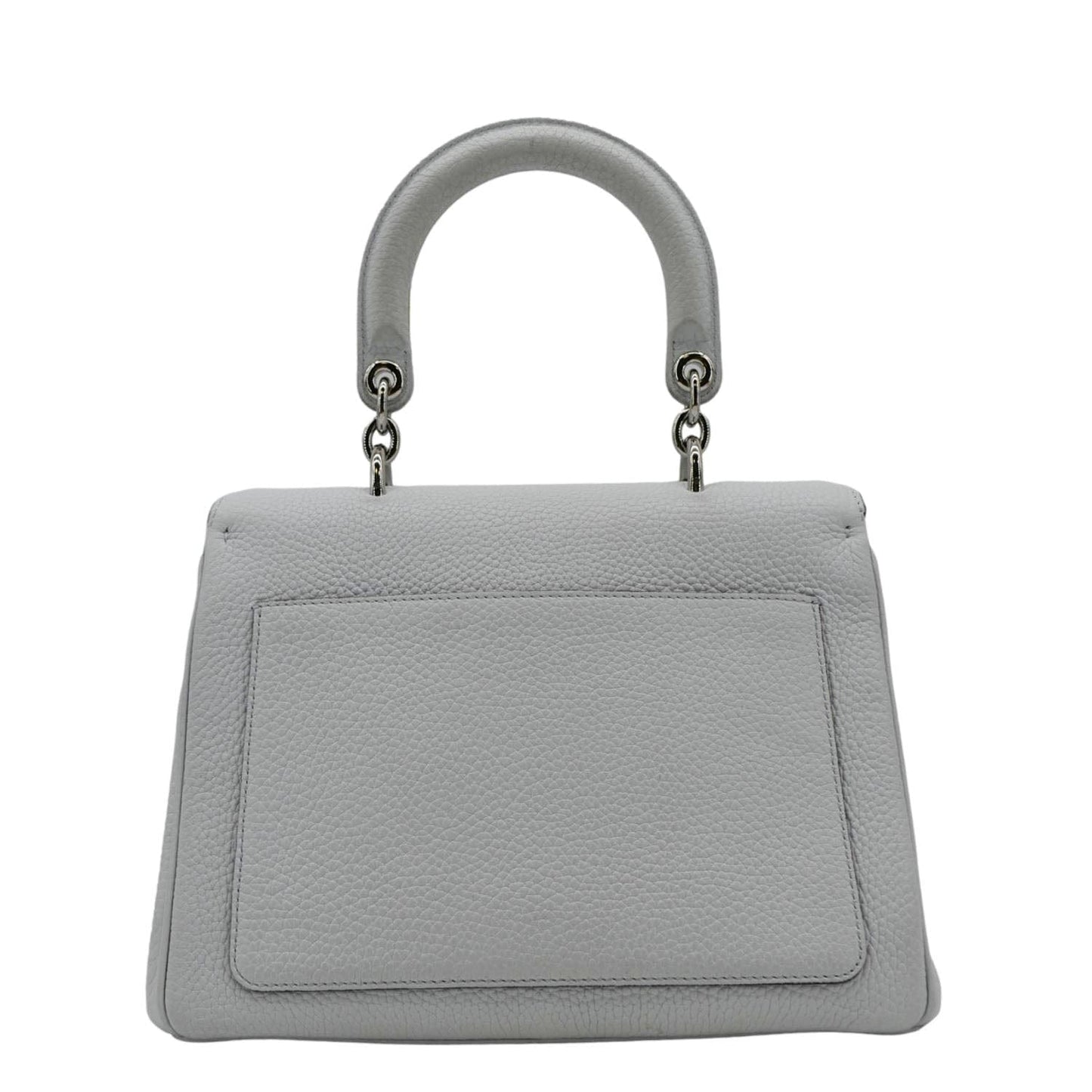 CHRISTIAN DIOR Be Dior Small Leather Flap Shoulder Bag Grey