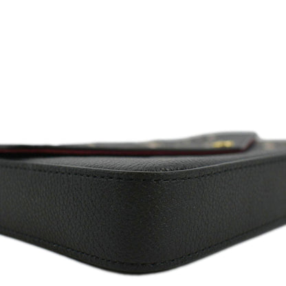 LOUIS VUITTON Felicie Pochette Monogram Empreinte Crossbody Bag Bicolor