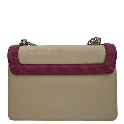 LOUIS VUITTON Wynwood Monogram Vernis Leather Crossbody Bag Beige