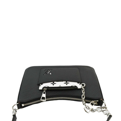 LOUIS VUITTON Marelle Epi Leather Shoulder Bag Black