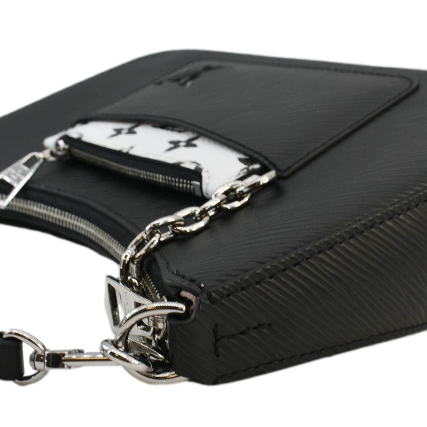 LOUIS VUITTON Marelle Epi Leather Shoulder Bag Black
