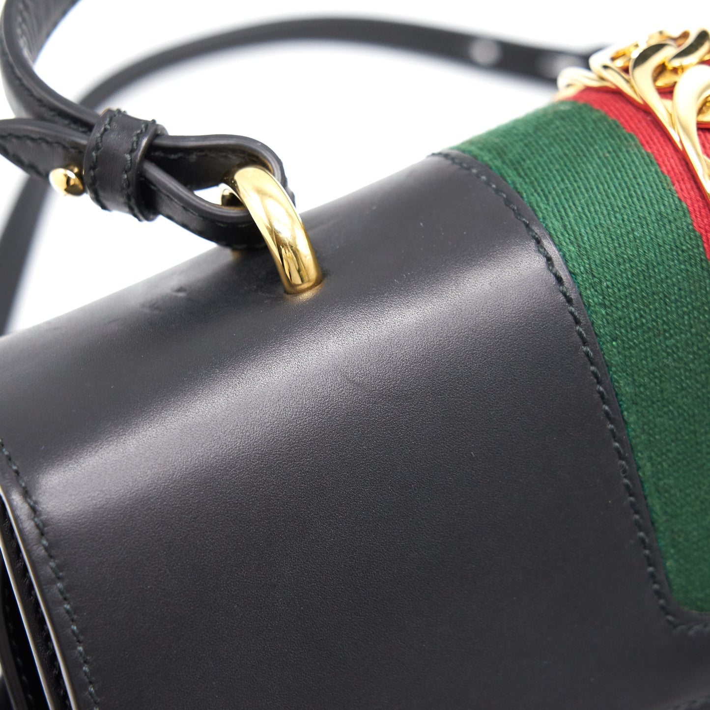 GUCCI SYLVIE MEDIUM TOTE BAG BLACK