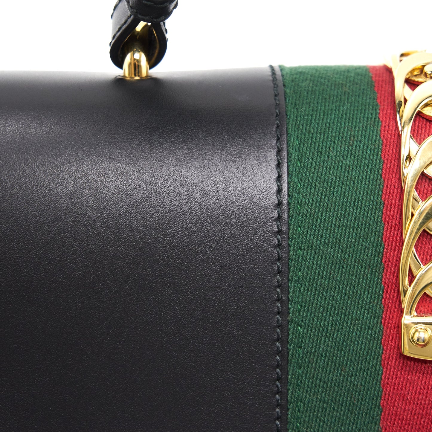 GUCCI SYLVIE MEDIUM TOTE BAG BLACK