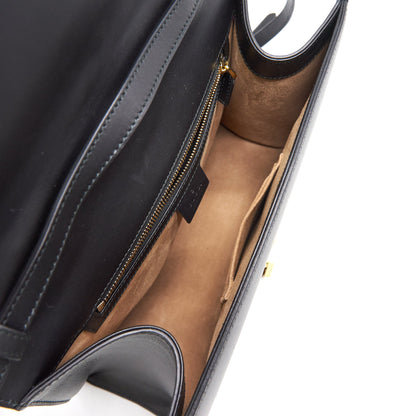 GUCCI SYLVIE MEDIUM TOTE BAG BLACK