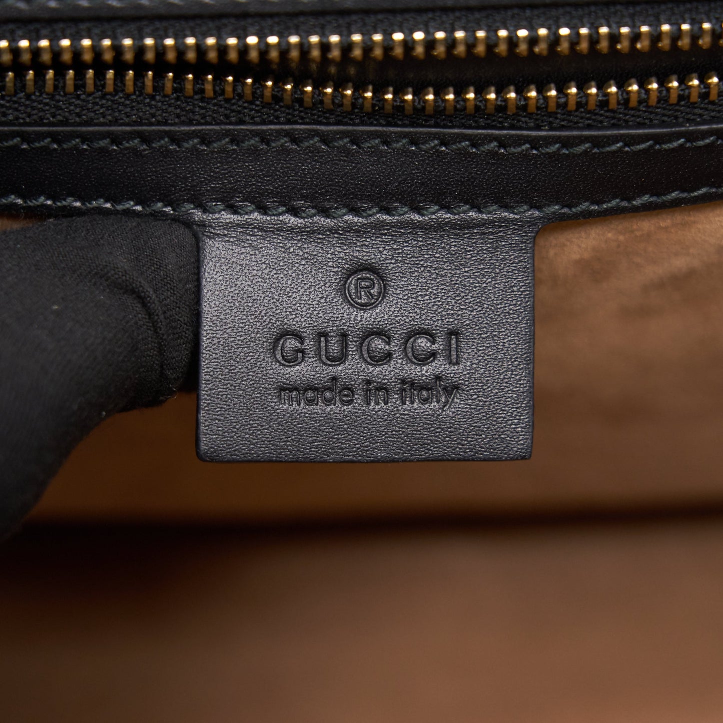 GUCCI SYLVIE MEDIUM TOTE BAG BLACK