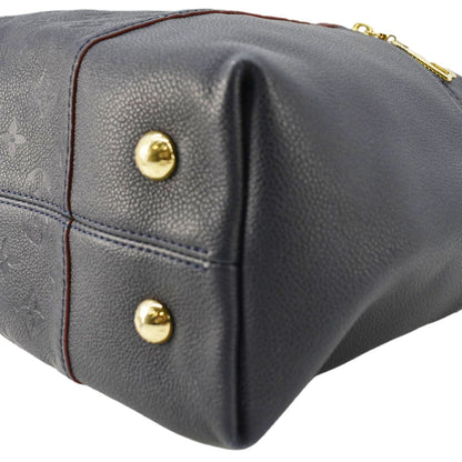 LOUIS VUITTON Melie Empreinte Leather Hobo Shoulder Bag Navy Blue