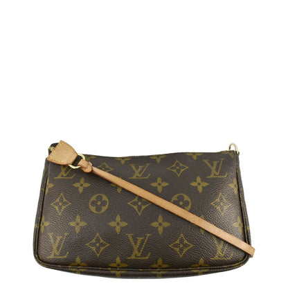 LOUIS VUITTON Pochette Accessoires Monogram Canvas Pouch Brown