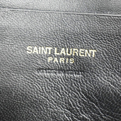 YVES SAINT LAURENT Lou Chevron Leather Camera Crossbody Bag Red